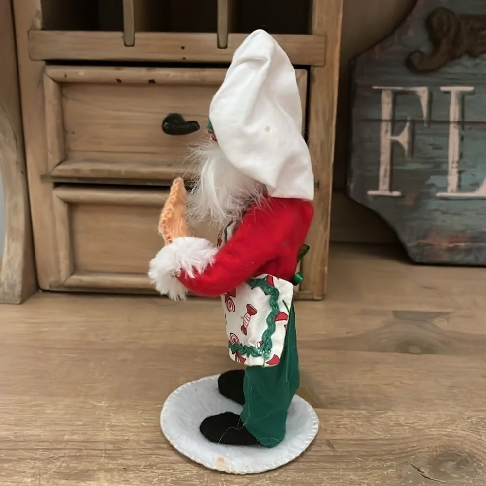 Annalee Santa Chef Christmas Holding Lollipop Chef Hat 2018